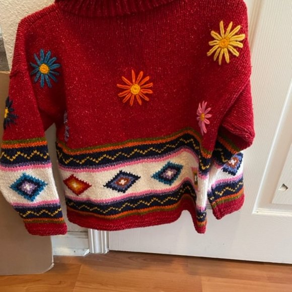 Invisible World Ladies Zip Sweater S NWT Wool Blend - Picture 2 of 2